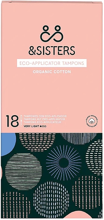 Tampony z aplikatorem, 16 szt. - &Sisters Eco-Applicator Tampons Very Light — Zdjęcie N2
