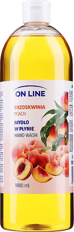 Mydło w płynie do rąk Brzoskwinia, bez dozownika - On Line Peach Hand Wash — Zdjęcie N1