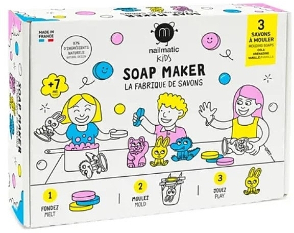 Zestaw do samodzielnego robienia mydła - Nailmatic Soap Maker 3 Shapes — Zdjęcie N1