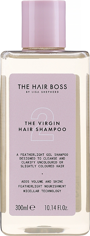 Micelarny szampon do włosów cienkich i delikatnych - The Hair Boss Virgin Hair Shampoo — Zdjęcie N1