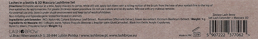 Zestaw do makijażu oczu (mascara 9 g + lashes in a bottle 9 g + box) - Lash Brow Set — Zdjęcie N3