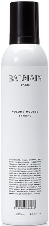 Utrwalająca pianka dodająca włosom objętości - Balmain Paris Hair Couture Volume Mousse Strong — Zdjęcie N1