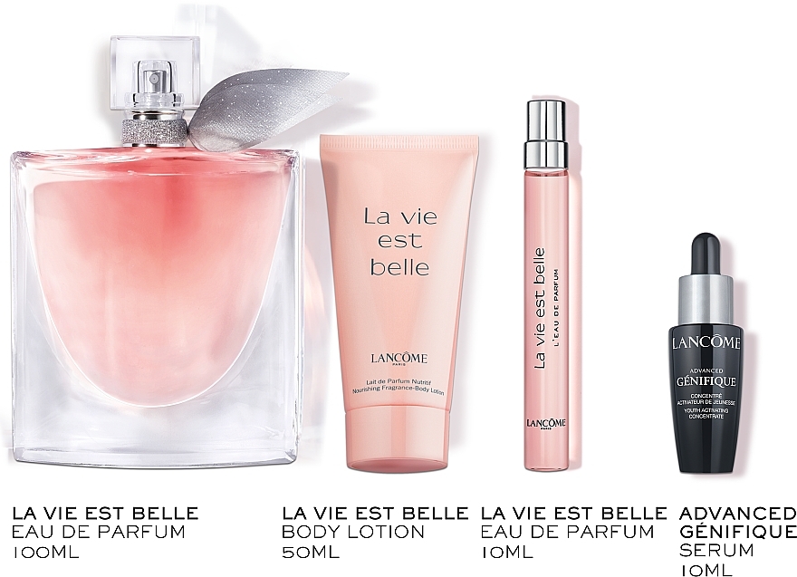 Lancome La Vie Est Belle - Zestaw (edp 100 ml + edp 10 ml + conc 10 ml + b/lot 50 ml) — Zdjęcie N2