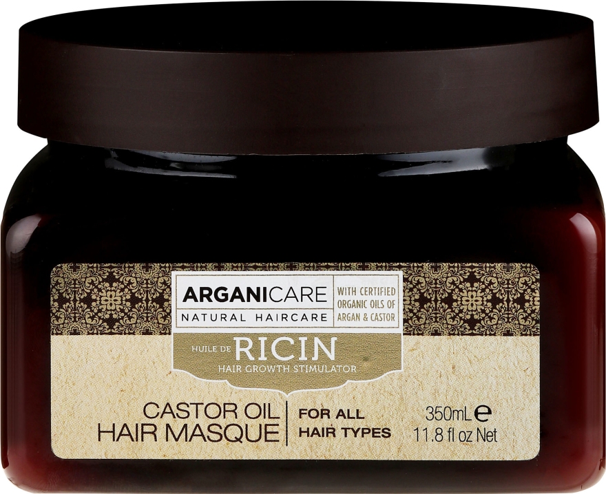 Maska stymulująca porost włosów - Arganicare Castor Oil Hair Masque