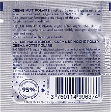 Rewitalizujący krem do twarzy na noc - Polaar Nuit Polaire Night Cream (próbka) — Zdjęcie N2