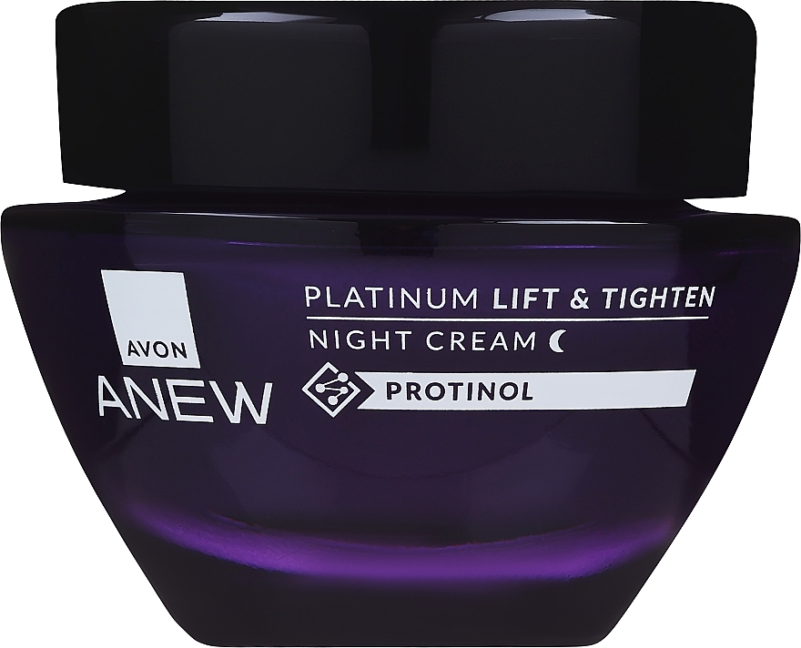 Liftingujący krem napinający do twarzy na noc z protinolem - Avon Anew Platinum Lift & Tighten Night Cream — Zdjęcie N1