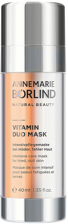 Intensywna maska witaminowa do cery zmęczonej i matowej - Annemarie Borlind Vitamin Duo Mask — Zdjęcie N1