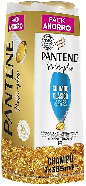 Zestaw dla mężczyzn - Pantene Pro-V Classic Care Set (shmp/2x385ml) — Zdjęcie N1