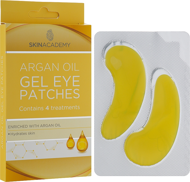 Płatki pod oczy z olejem arganowym - Skin Academy Argan Oil Gel Eye Patches — Zdjęcie N1