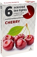 Podgrzewacze zapachowe tealight Wiśnia, 6 szt. - Admit Scented Tea Light Cherry — Zdjęcie N1