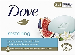Духи, Парфюмерия, косметика Kremowa kostka myjąca Figa i kwiat pomarańczy - Dove Go Fresh Restore Beauty Cream Bar