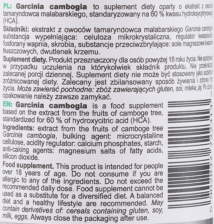 Suplement diety Garcinia cambogia - SFD Nutrition Garcinia Cambogia — Zdjęcie N3