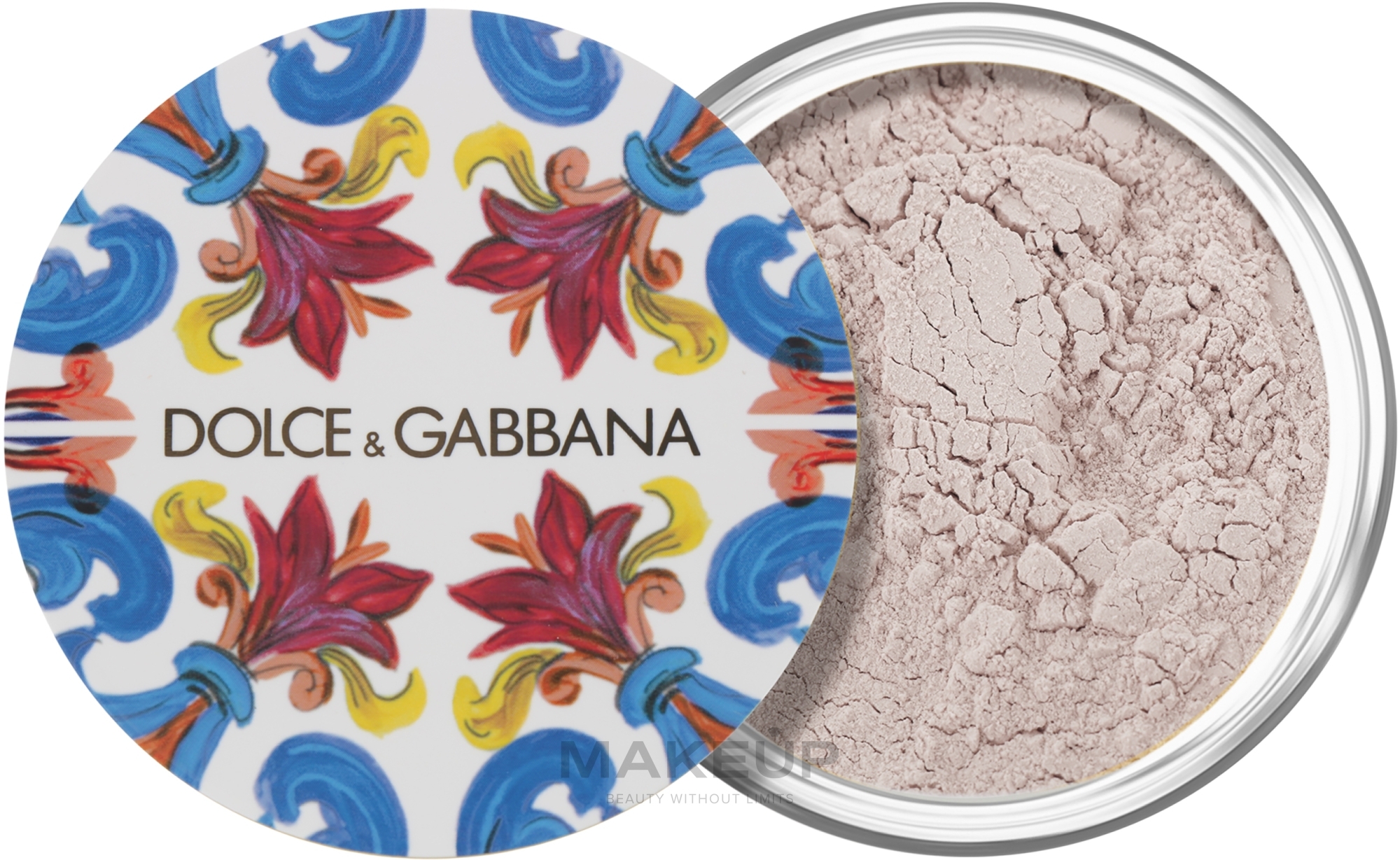 Sypki puder do twarzy - Dolce & Gabbana Solar Glow Translucent Loose Setting Powder — Zdjęcie 1 - Crystal