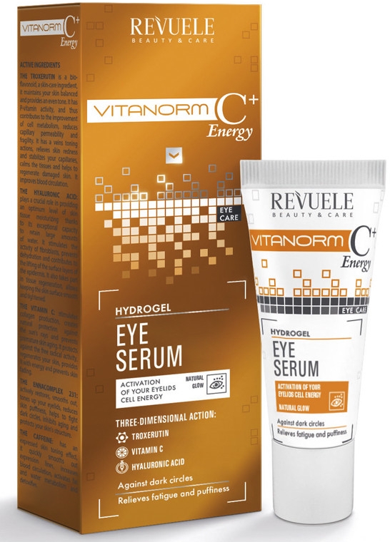 Hydrożelowe serum do skóry wokół oczu - Revuele Vitanorm C+ Energy Eye Serum — Zdjęcie N1