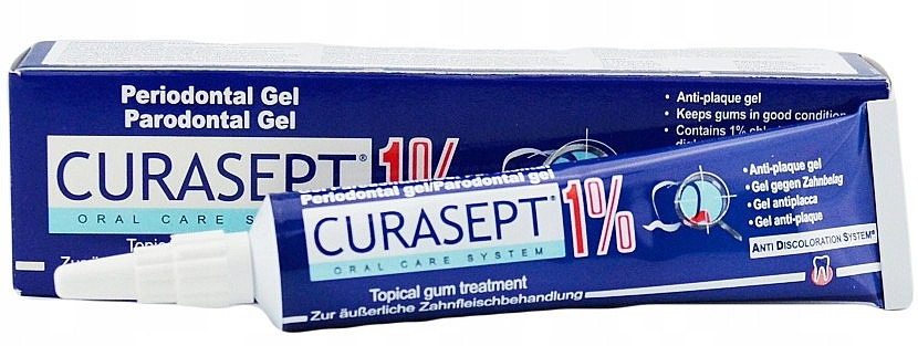 Żel periodontologiczny z 1% chlorheksydyną - Curaprox Curasept 1% ADS Parodontal Gel — Zdjęcie N1