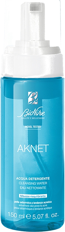Woda do mycia twarzy - BioNike Aknet Cleansing Water 
