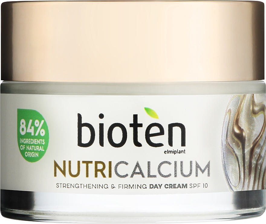 Krem do twarzy na dzień - Bioten Nutri Calcium Strengthening & Firming Day Cream SPF 10 — Zdjęcie N1