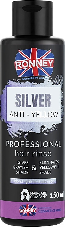 Płukanka do włosów - Ronney Professional Blue Platinum Hair Rinse Silver — Zdjęcie N1