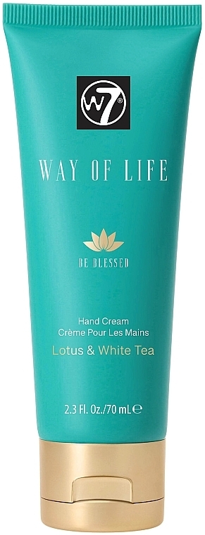 Krem do rąk Lotos i Biała Herbata - W7 Way of Life Hand Cream Be Blessed — Zdjęcie N1