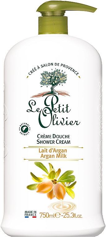 Krem pod prysznic Mleczko arganowe - Le Petit Olivier Extra Gentle Argan Milk Shower Creams 