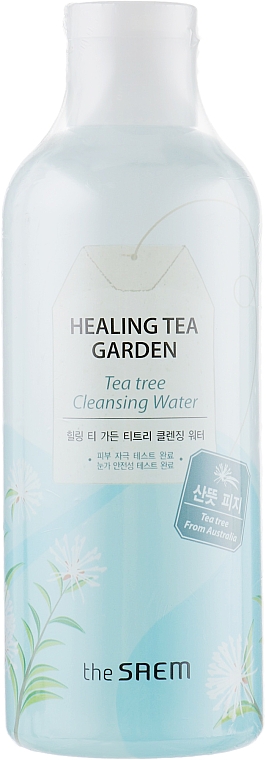 Kojąca woda oczyszczająca do twarzy - The Saem Healing Tea Garden Tea Tree Cleansing Water