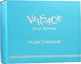 Versace Dylan Turquoise Pour Femme - Zestaw (edt 50 ml + b/gel 50 ml + sh/gel 50 ml) — Zdjęcie N3