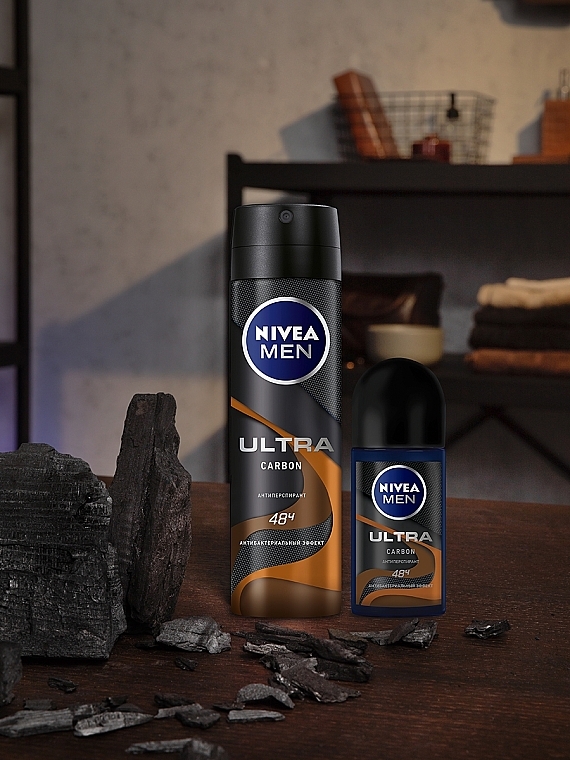 Dezodorant antyperspirant w kulce dla mężczyzn - Nivea Men Deodorant Ultra Carbon — Zdjęcie N7