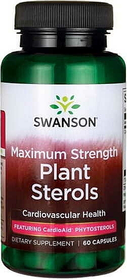 Suplement diety Sterol roślinny 60 szt - Maximum Strength Plant Sterols CardioAid — Zdjęcie N1