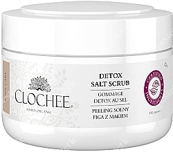 PRZECENA! Solny peeling do ciała Figa i mak - Clochee Organic Detox Salt Scrub * — Zdjęcie N1