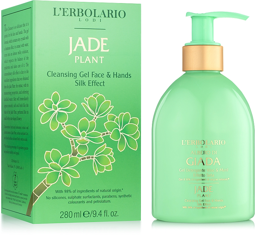 L'Erbolario Albero di Giada Jade Plant - Żel myjący do twarzy i ciała