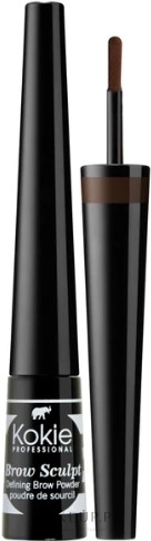 	Puder do brwi - Kokie Professional Brow Sculpt Defining Brow Powder — Zdjęcie Brunette