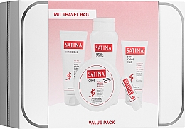 Kup Zestaw - Satina Cream Set (b/cr/150ml + b/lot/200ml + h/cr/100ml + cr/75/ml + lip/balm/4.8g + bag)