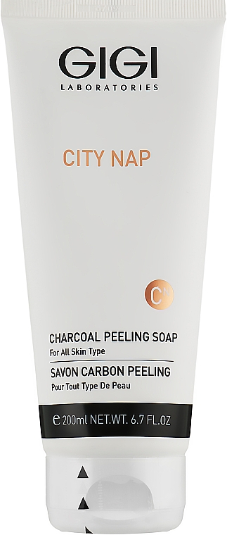 Węglowe mydło peelingujące - Gigi City Nap Charcoal Peeling Soap — Zdjęcie N1