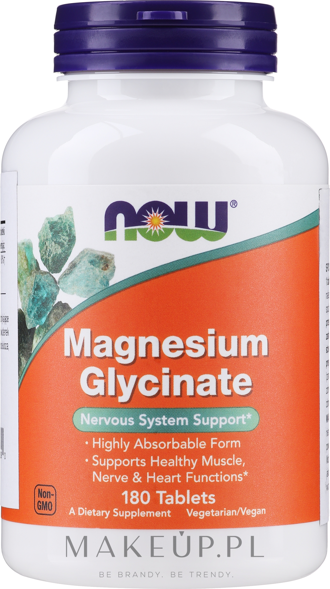 Glicynian magnezu w tabletkach - Now Foods Magnesium Glycinate  — Zdjęcie 180 szt.