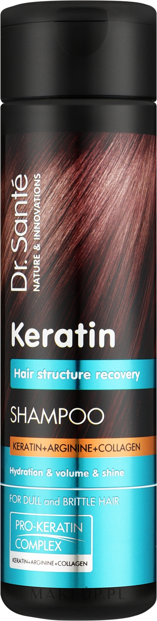 Szampon do włosów matowych i łamliwych - Dr Sante Keratin Shampoo — Zdjęcie 250 ml