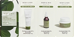 Zestaw produktów z dodatkiem drzewa herbacianego - Mary & May Collagen Line 3 Step (foam/1.5g + f/ser/1.5g + f/lcr/1.5g) — Zdjęcie N1