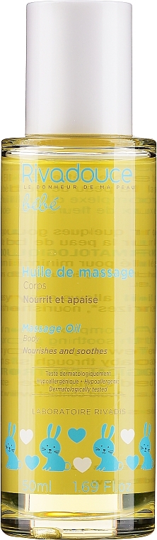 PRZECENA! Olejek do masażu dla niemowląt - Rivadouce Baby Body Massage Oil * — Zdjęcie N2