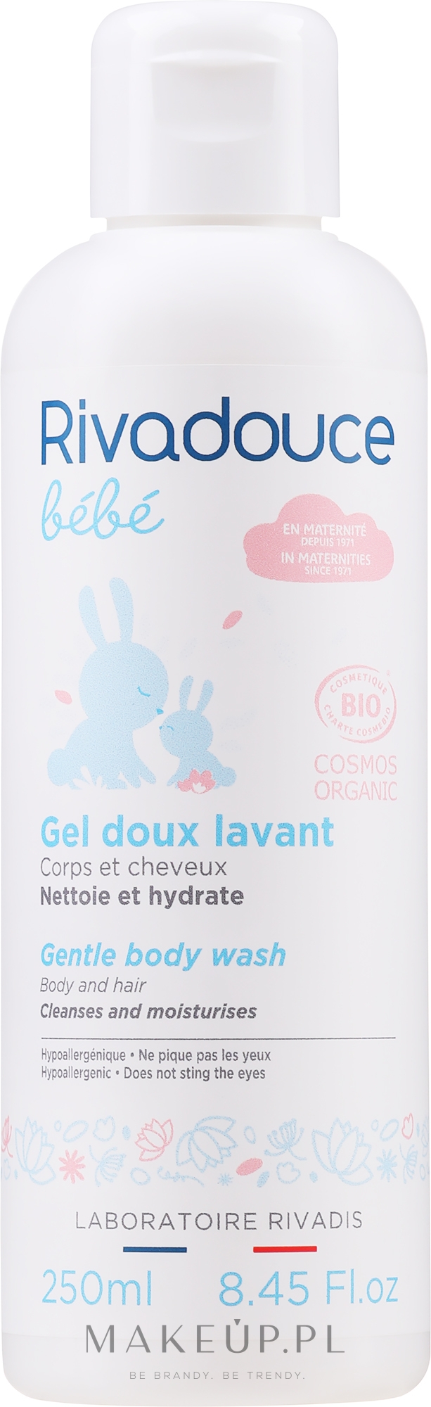 Delikatny żel do mycia ciała i włosów dla niemowląt i dzieci - Rivadouce Bebe Organic Gentle Cleansing Gel — Zdjęcie 250 ml