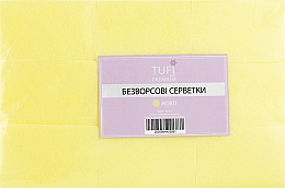 Niestrzępiące się serwetki 4 x 6 cm, 540 szt, żółte - Tufi Profi Premium — Zdjęcie N1