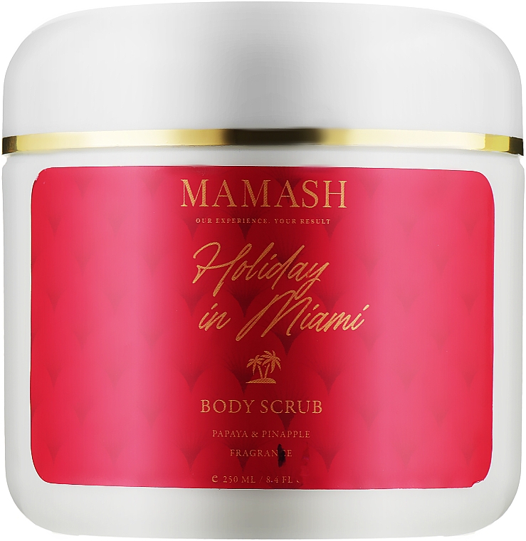 Peeling do ciała z drogocennymi olejkami - Mamash Holiday In Miami Body Scrub — Zdjęcie N1