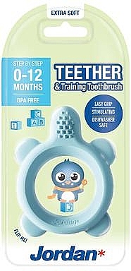 Szczoteczka do gryzaka, 0-12 miesięcy - Jordan Teether & Training Toothbrush — Zdjęcie N1