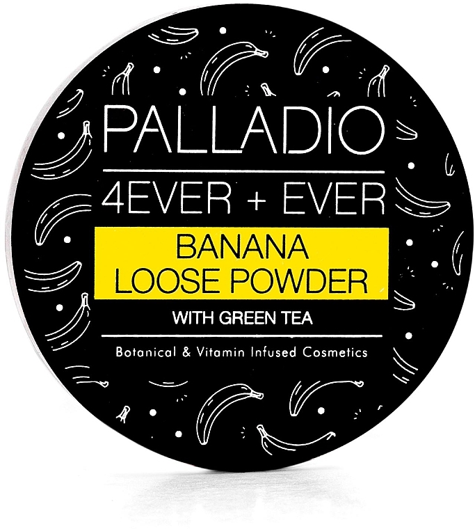 Bananowy puder do twarzy - Palladio 4 Ever+Ever Banana Loose Setting Powder — Zdjęcie N1