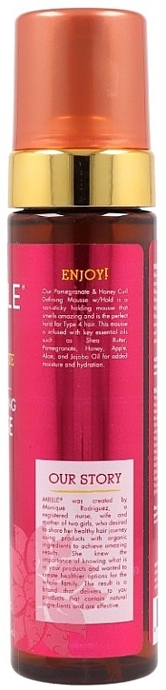 Pianka do włosów kręconych - Mielle Organics Pomegranate & Honey Curl Defining Mousse — Zdjęcie N3