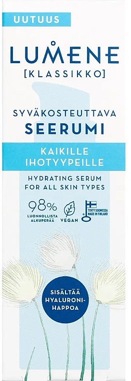 Głęboko nawilżające serum do twarzy - Lumene Klassikko Deeply Hydration Serum — Zdjęcie N2