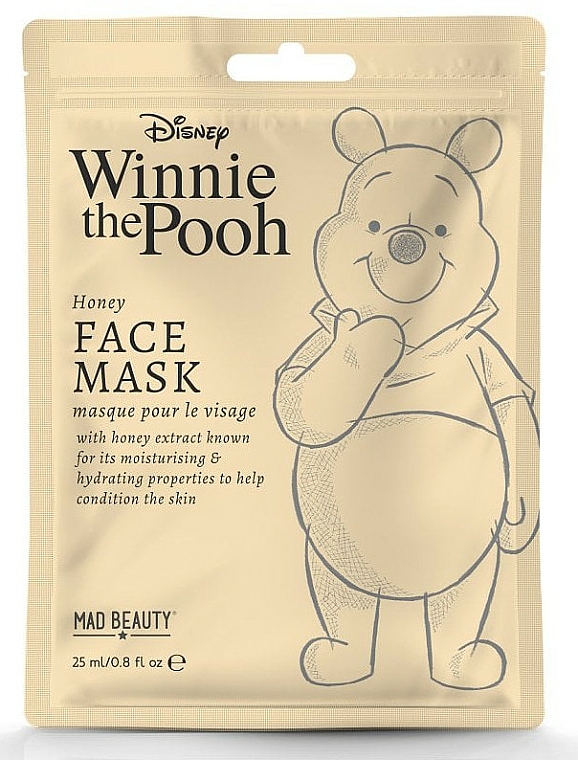 Maska w płachcie do twarzy Miód - Mad Beauty Disney Winnie The Pooh Sheet Mask — Zdjęcie N1