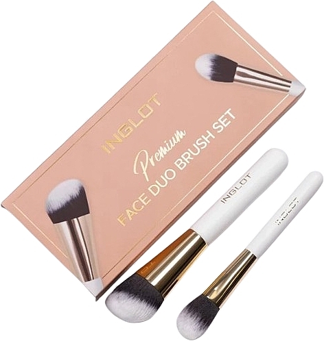 Zestaw pędzli do makijażu - Inglot Premium Face Duo Brush Set — Zdjęcie N1