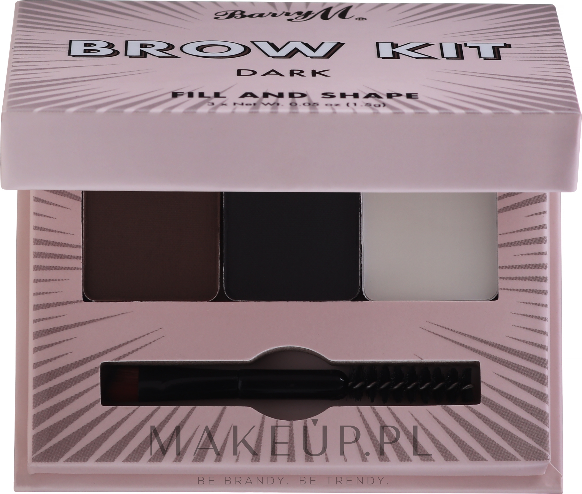Paleta cieni do brwi - Barry M Fill and Shape — Zdjęcie Dark