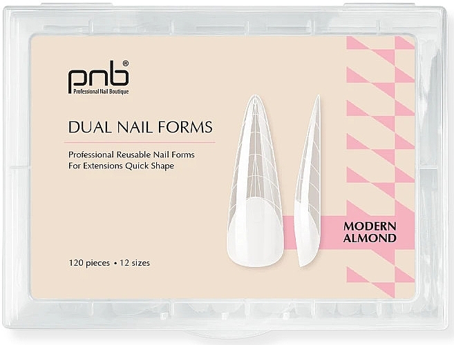 Formy do paznokci Migdał - PNB Dual Nail Forms Modern Almond — Zdjęcie N1