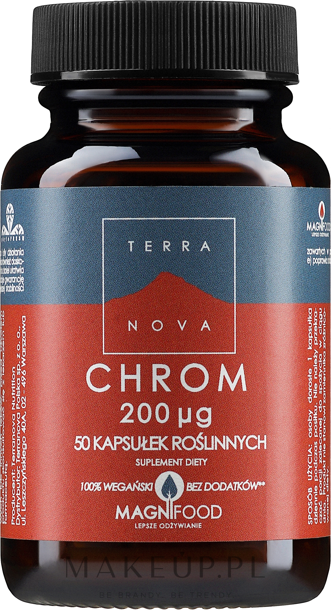 Suplement diety Chrom - Terranova Chromium 200Ug Complex — Zdjęcie 50 szt.