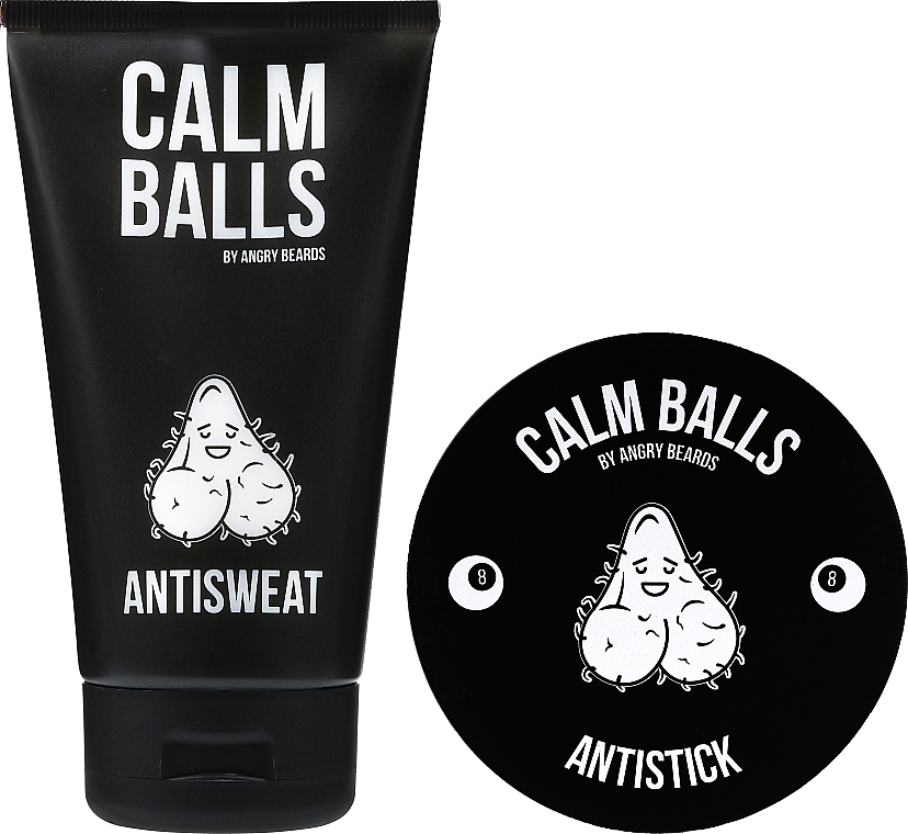 PRZECENA! Zestaw dla mężczyzn - Angry Beards Calm Balls (b/cr 150 ml + deo 150 ml + boxers M 1 pc) * — Zdjęcie N3